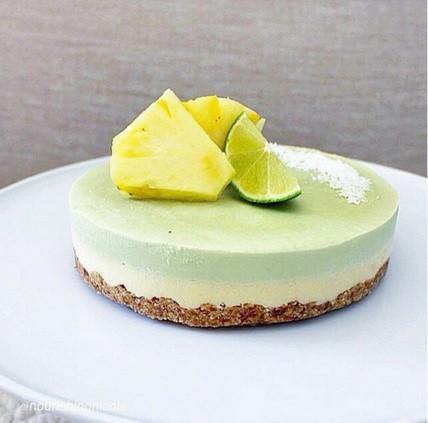 Matcha Pine Lime Vegan Ice Cream Cake