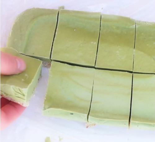 Green Tea Matcha Vegan Raw Slices