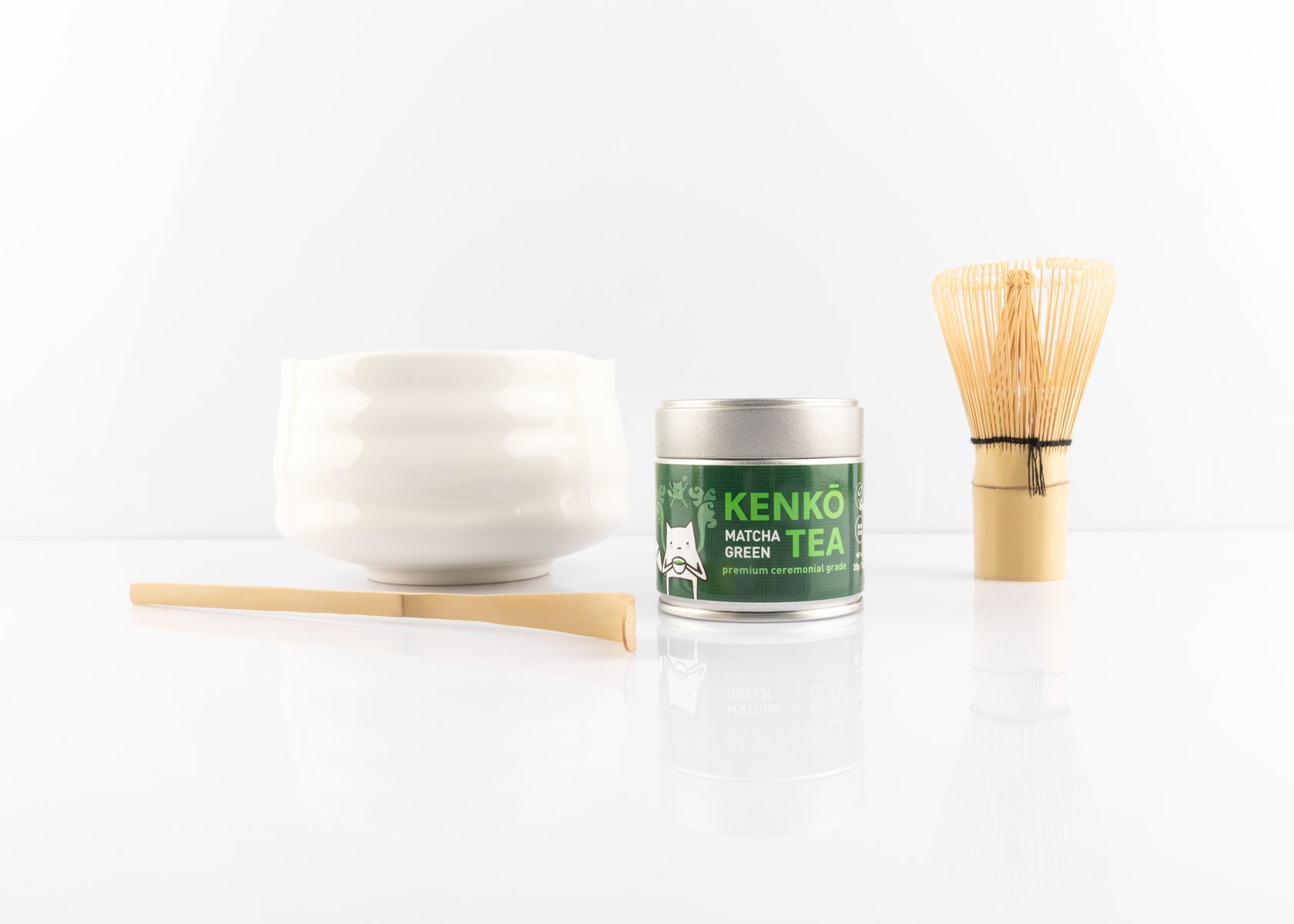 Matcha Starter Kit - 4 pce Matcha Set with Whisk and Bowl